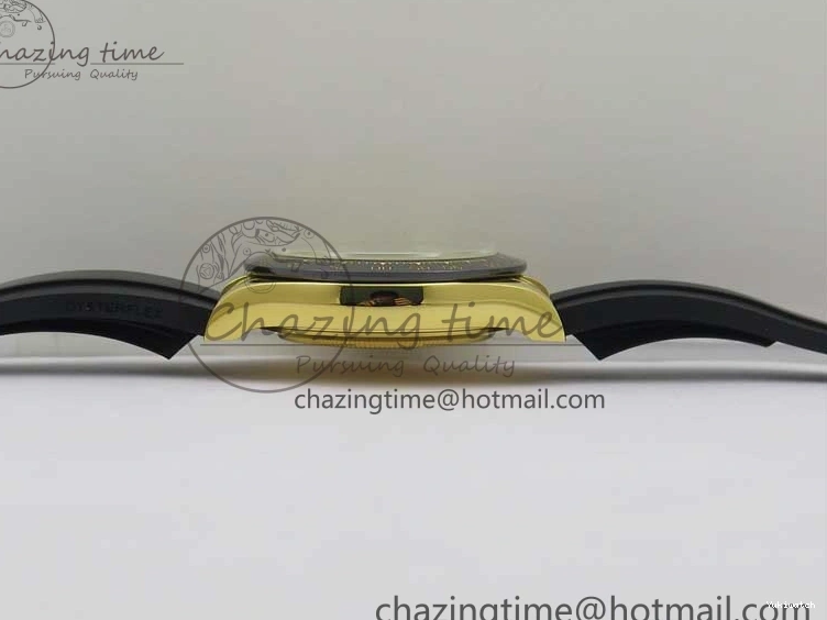 Best Diamonds 116518 Edition 904L Case Strap) SA4130 V4 1:1 Extra SS Noob Goid Plated on Strap Daytona Dial Rubber YG Black (Free 0521